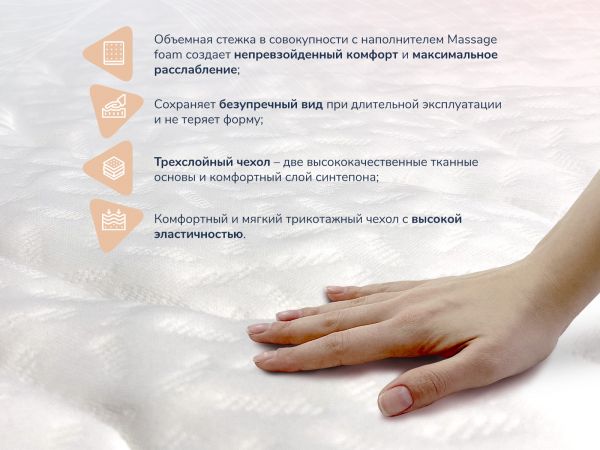 Матрас Dimax Relmas Foam 3 Zone (Релмас&nbsp;Фоам&nbsp;3&nbsp;Зоун)
